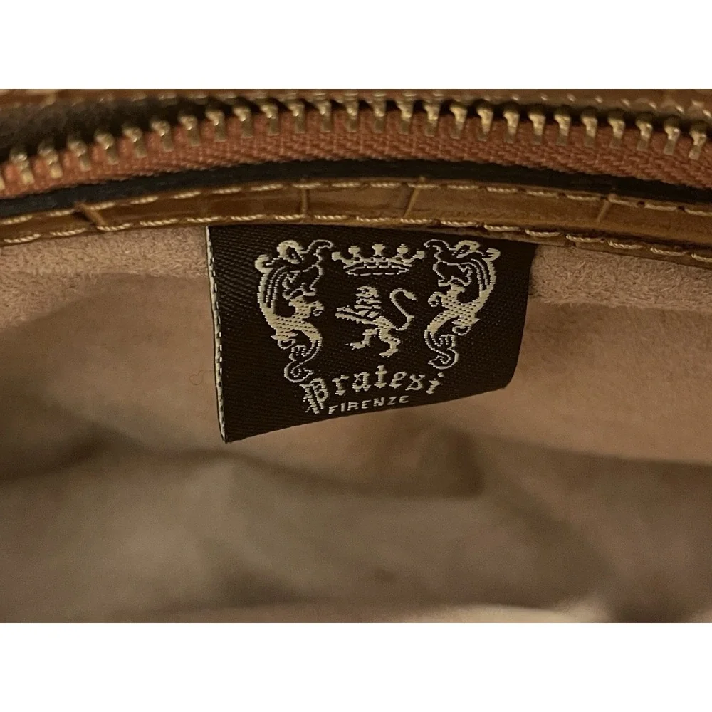 PRATESI FIRENZE| Bamboo Leather Handbag (!well kept)